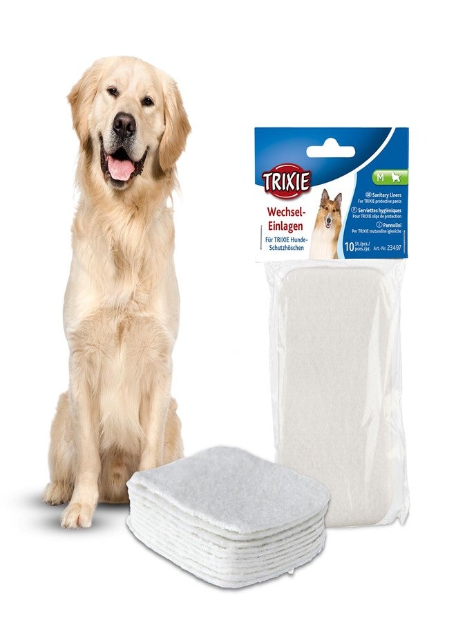 Trixie Pads for Protective Pants, Designed for Dogs, Prevents Stains on Carpets & Other Fabrics, Perfect for House Training - 10pcs, M (Pack of 4) - Image 1